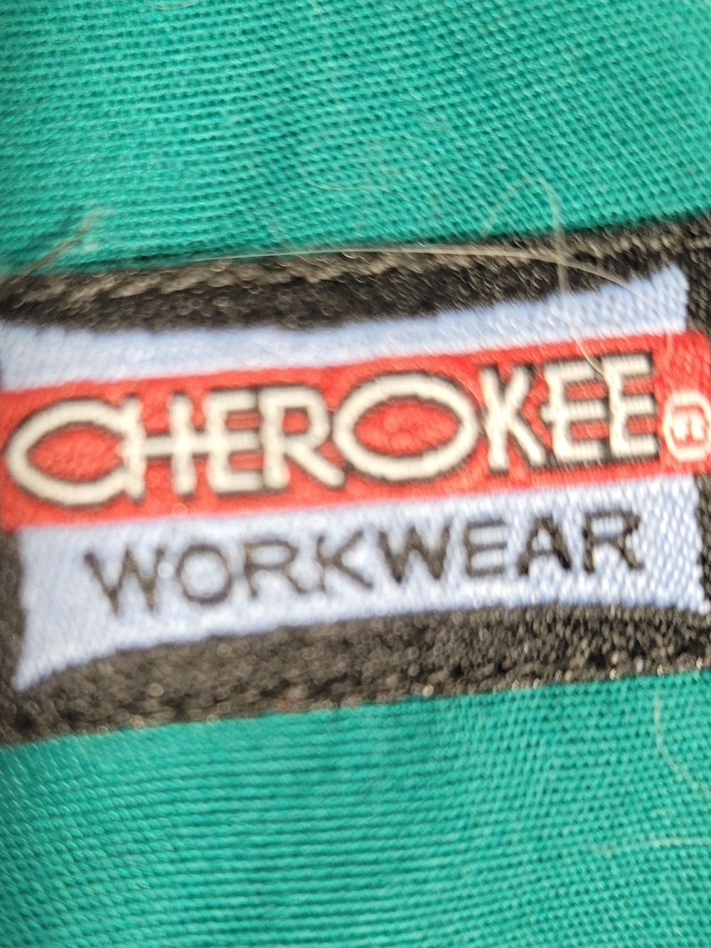 Cherokee Men's Teal Green Scrub Top and Pants Set - Picture 8 of 8